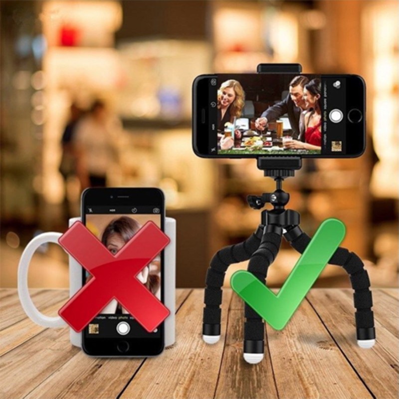 Chân Tripod 5.5 "+ Điều Khiển Bluetooth Cho Iphone Samsung Camera