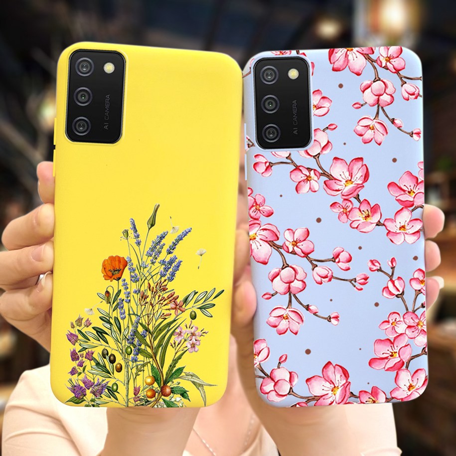 Ốp Điện Thoại Tpu Mềm Họa Tiết Hoa Nhiều Màu Sắc Cho Samsung Galaxy A02S A025F A 02s A 03s 2021