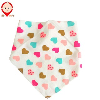 Khăn Yếm Tam Giác Chất Liệu Cotton 2 Lớp Mềm Mịn Cao Cấp Có Cúc Bấm Cho Bé Yêu - Shop Bố Mốc