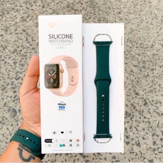 Dây đeo Apple Watch series 1/2/3/4/5 silicone chính hãng COTEetCI Tặng PPF dán mặt apple watch