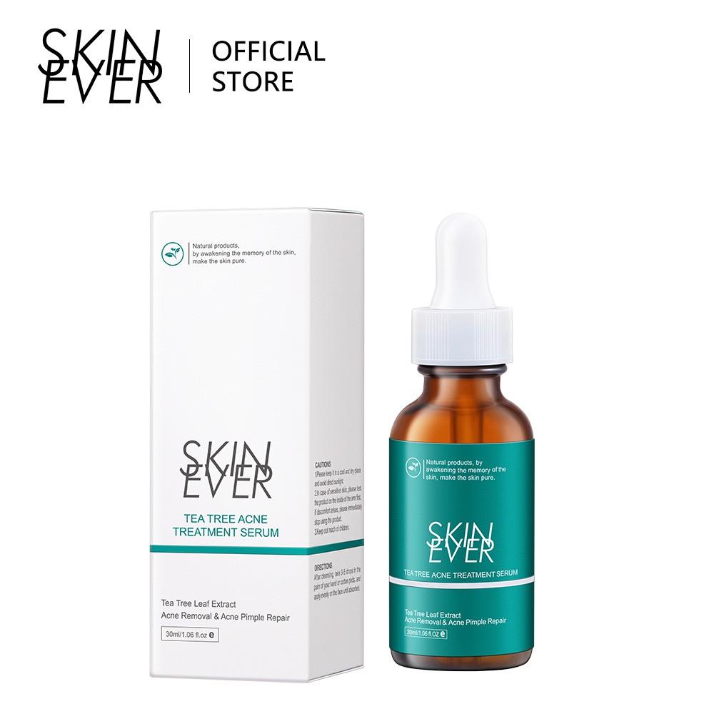 Serum SKIN EVER chiết xuất cây trà/ nho biển giữ ẩm/ rau má/ cà phê loại bỏ quầng thâm 30ml