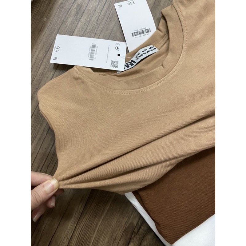 Áo croptop dài tay trơn cổ tròn dáng ôm MADELA vải thun bozzip dày dặn,croptop tay dài trơn cổ tròn dáng ôm-ACTNCTDT | BigBuy360 - bigbuy360.vn