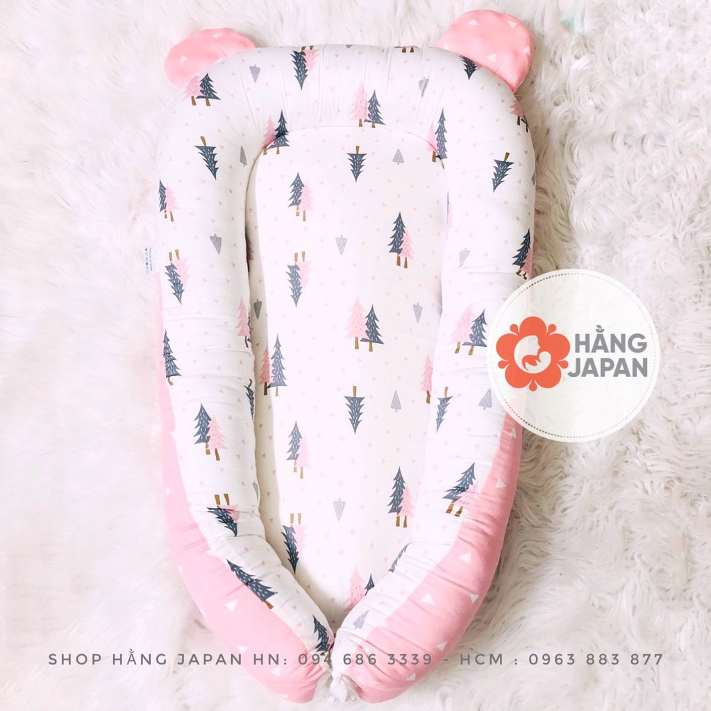 Nôi ngủ chung giường MONMON (không kèm gối nằm) 60 x 100cm cho bé từ sơ sinh màu ngẫu nhiên