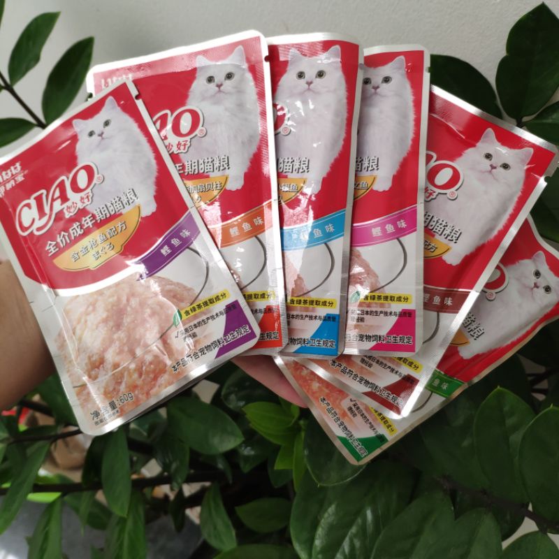 Combo pate Ciao mix vị cho Mèo cưng, combo mix 6 vị