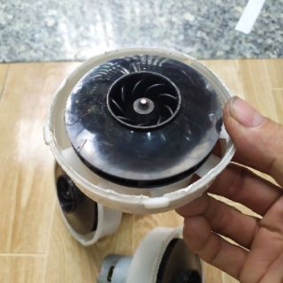 Hút bụi với RS550 12v công suất lớn