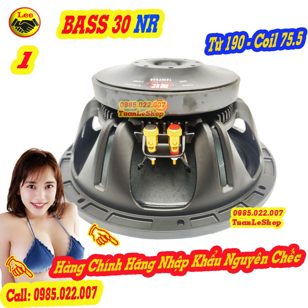 LOA BASS 30 NR TỪ 190 COIL 75,5 – LOA RỜI BASS 3 TẤC -  GIÁ 1 CHIẾC LOA NHẬP KHẨU CAO CẤP