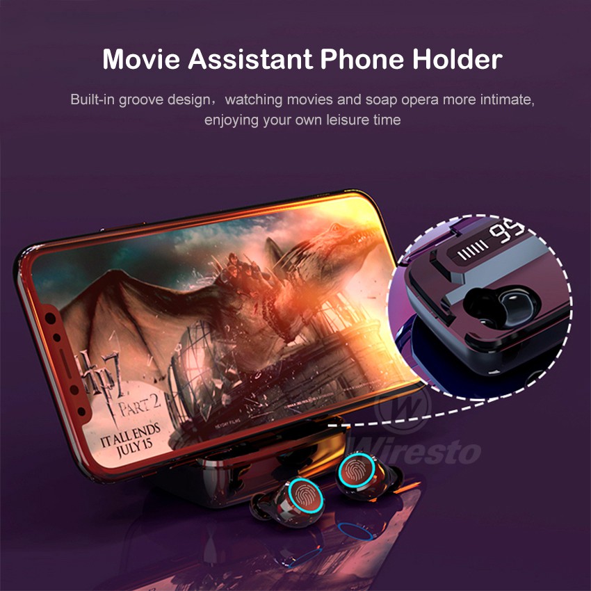 Tai Nghe Không Dây TWS Bluetooth5.0 NEWEST M11, Tai Nghe HIFI IPX7 Chống Nước, Kiêm Sạc Dự Phòng 3300mah