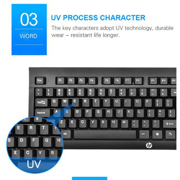 BÀN PHÍM + CHUỘT HP KM 100 ĐEN USB