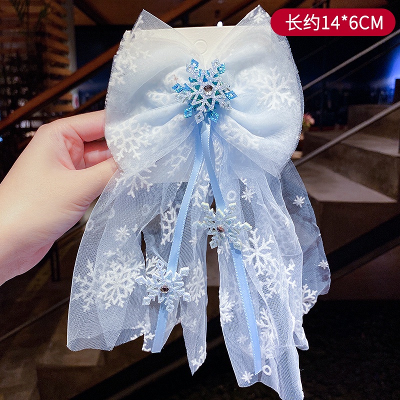 Kẹp Tóc Lưới Hình Nơ Phong Cách Hàn Quốc Dễ Thương Cho Bé Gái