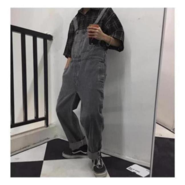 [ CÓ SẴN ] Quần Yếm Grey Scale Unisex style Hàn Quốc CÓ HÌNH THẬT | BigBuy360 - bigbuy360.vn