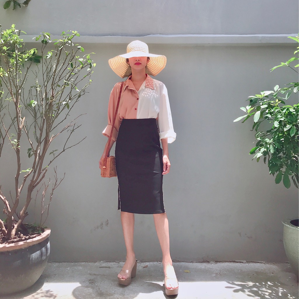 CHÂN VÁY BÚT CHÌ XẺ - CHÂN VÁY XẺ ĐÍNH NGỌC | BigBuy360 - bigbuy360.vn