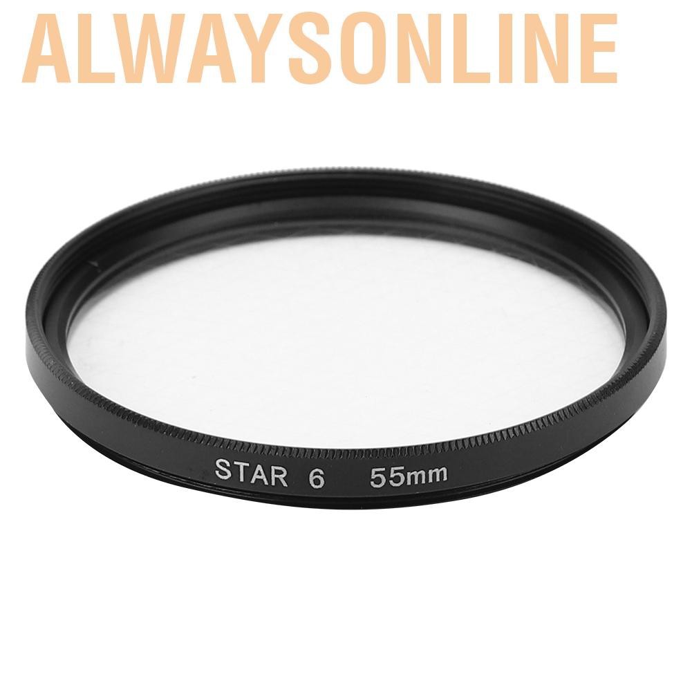 Alwaysonline Junestar Star Lens Filter 55mm for /Nikon/Sony/Pentax/Olympus/Fujifilm Cam