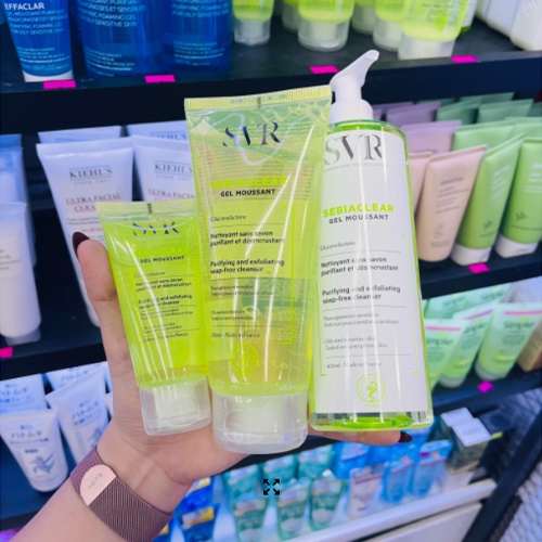 Sữa Rửa Mặt SVR Cho Da Dầu Mụn - SVR Sebiaclear Gel Moussant 400ml Loại Bỏ Tế Bào Da Chết