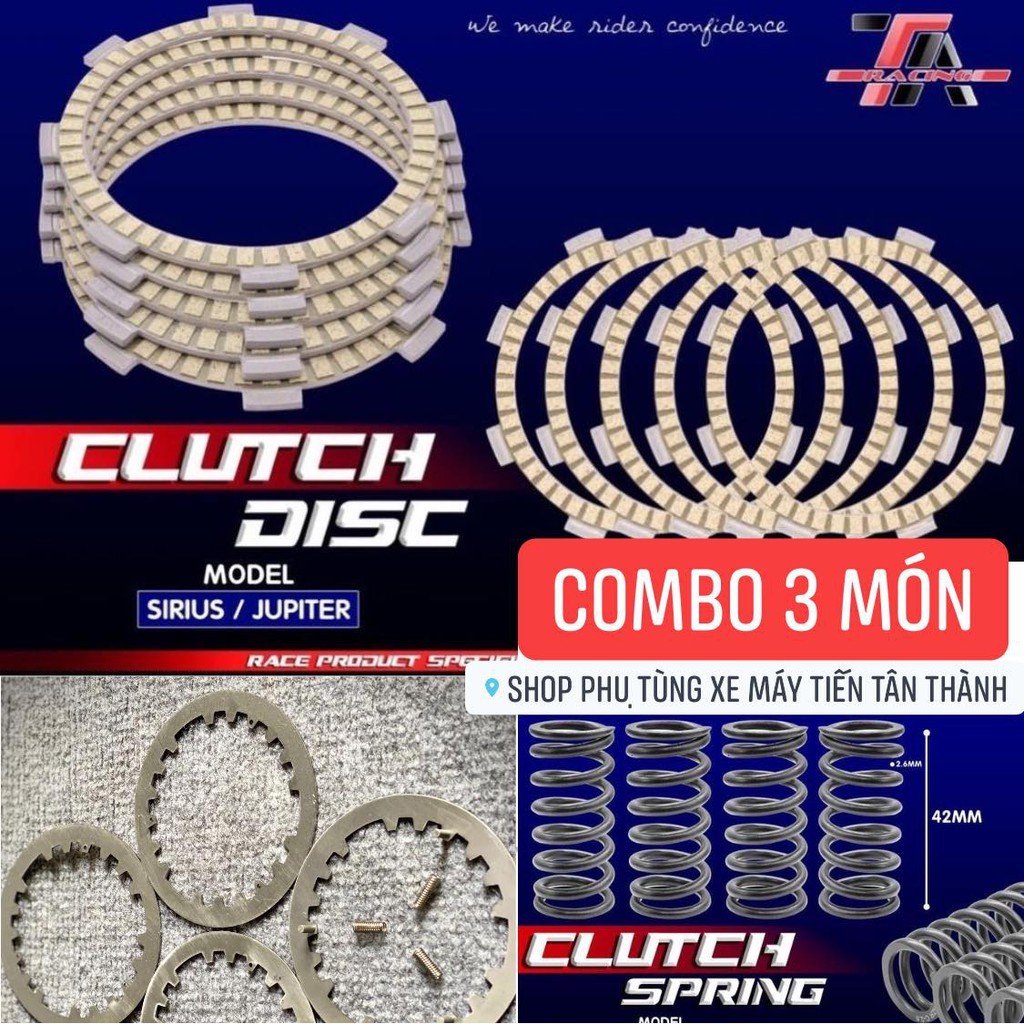 [ COMBO 3 MÓN ] LÒ XO / BỐ NỒI / LÁ SẮT ĐỘ TA RACING SIRIUS / JUPITER XẮNG CƠ