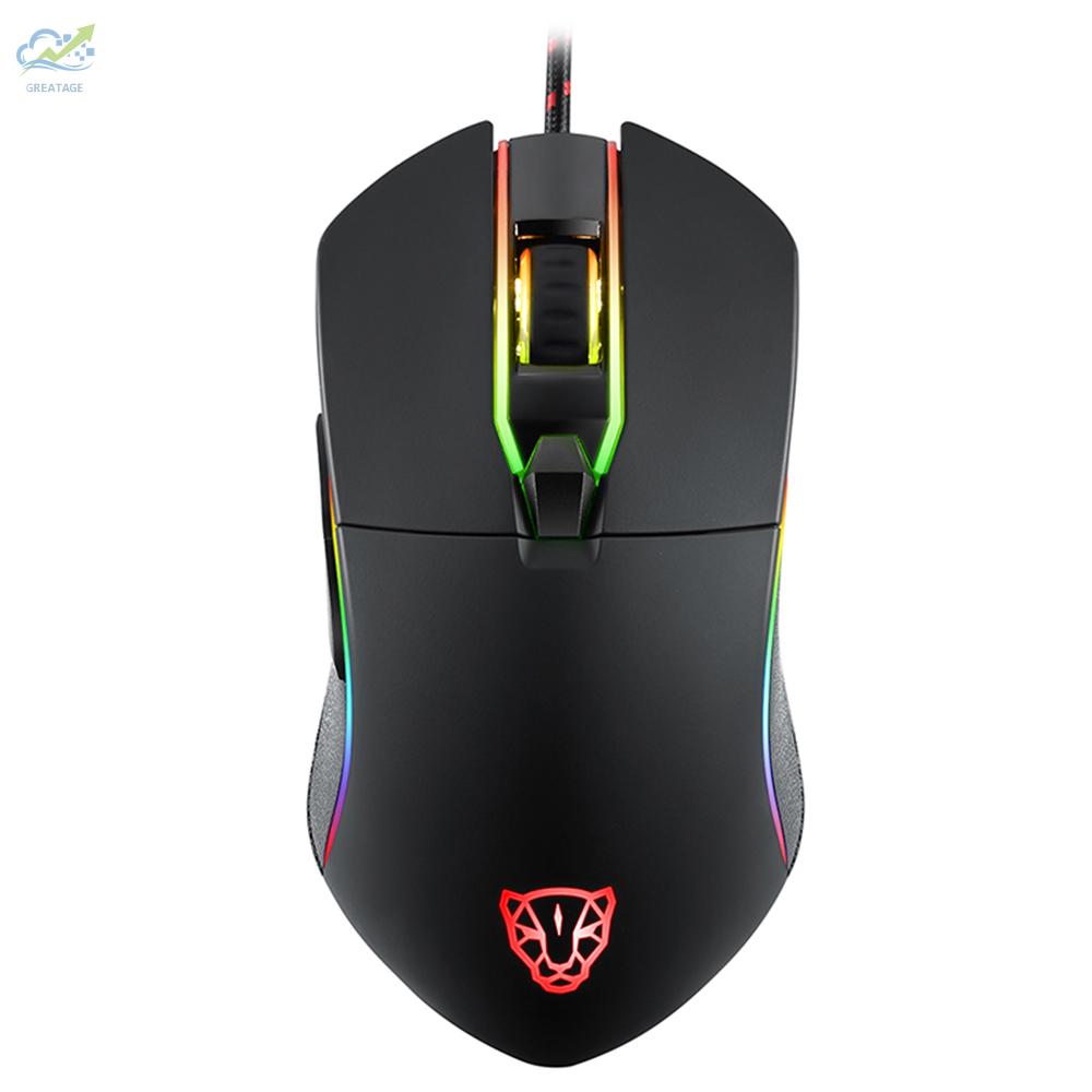 Chuột Quang Gaming Motospeed V30 6 Nút Bấm 3500dpi Có Đèn Led