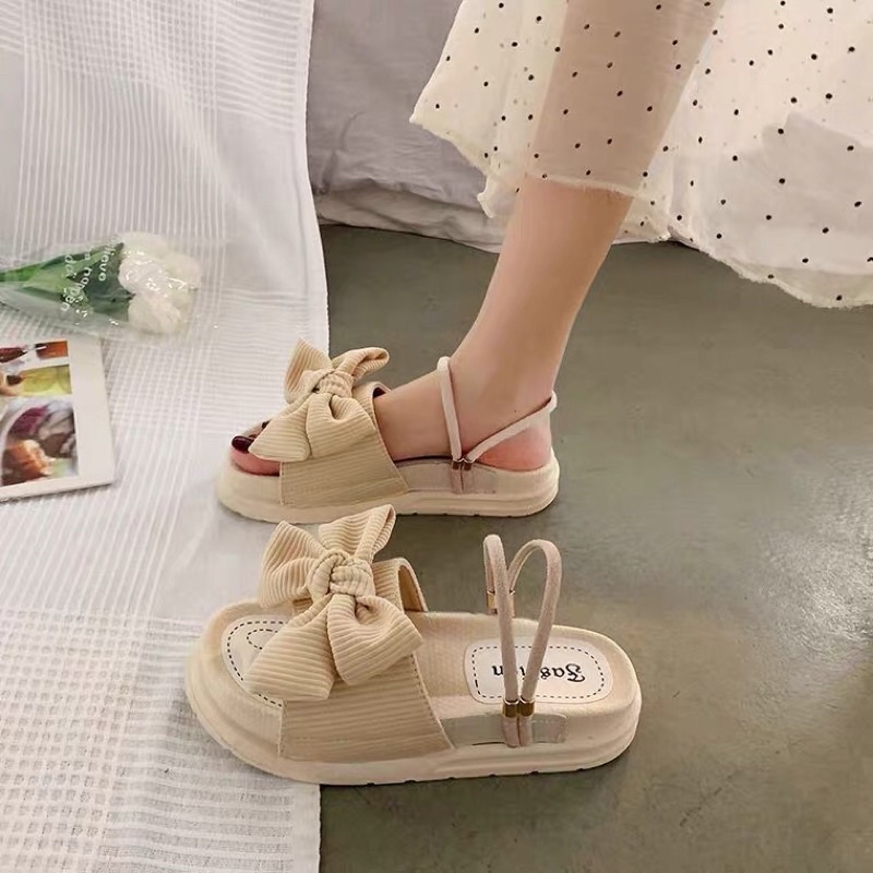 Sandal phối nơ
