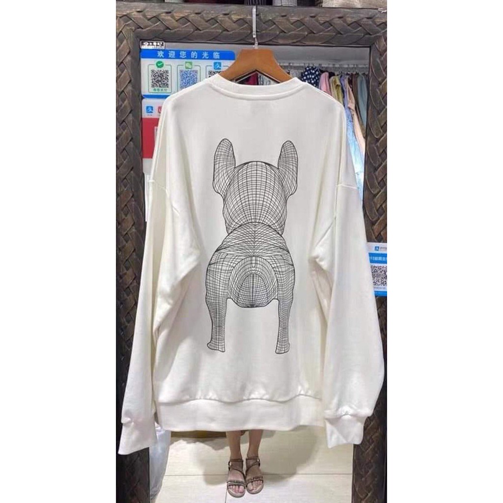 [ RẺ VÔ ĐỊCH]Áo Sweater Life Work KOREA - Radok Big Logo Short Sleeve SweatShirt Áo Nỉ Bông Cổ Tròn 2 Mặt