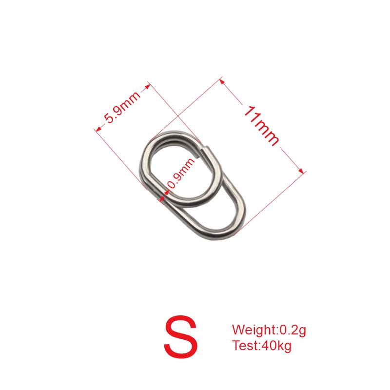 Set 50 Khuyên Thép Không Gỉ Chuyên Dụng Dành Cho Câu Cá