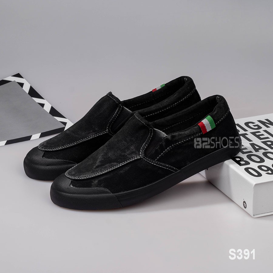 [XẢ KHO, LẺ SIZE] Giày lười nam - Slip on nam vải - Mã A1390