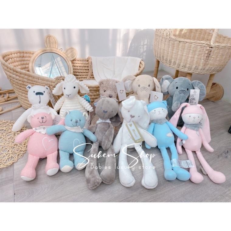 Thú bông cho bé - Thỏ gấu bông cho bé ôm ngủ mama&amp;papa nhiều màu sắc