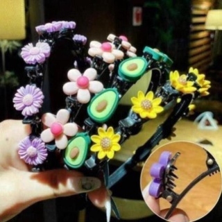 Bờm tóc kèm kẹp tóc siêu cute cho bé gái