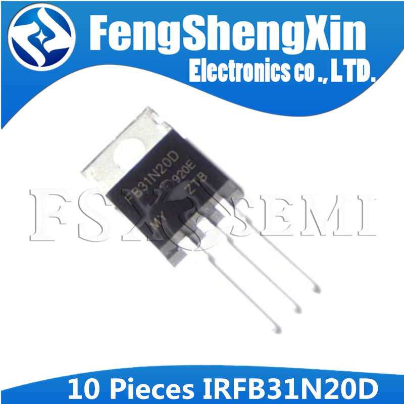Bộ 10 linh kiện điện tử IRFB31N20D TO220 IRFB31N20 TO-220 FB31N20D B31N20D IRFB31N20DPBF IRFB31N20