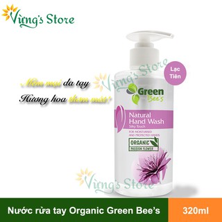 Green Bee Nước Rửa Tay cho mẹ và bé Organic Chiết Xuất Lạc Tiên 320ml