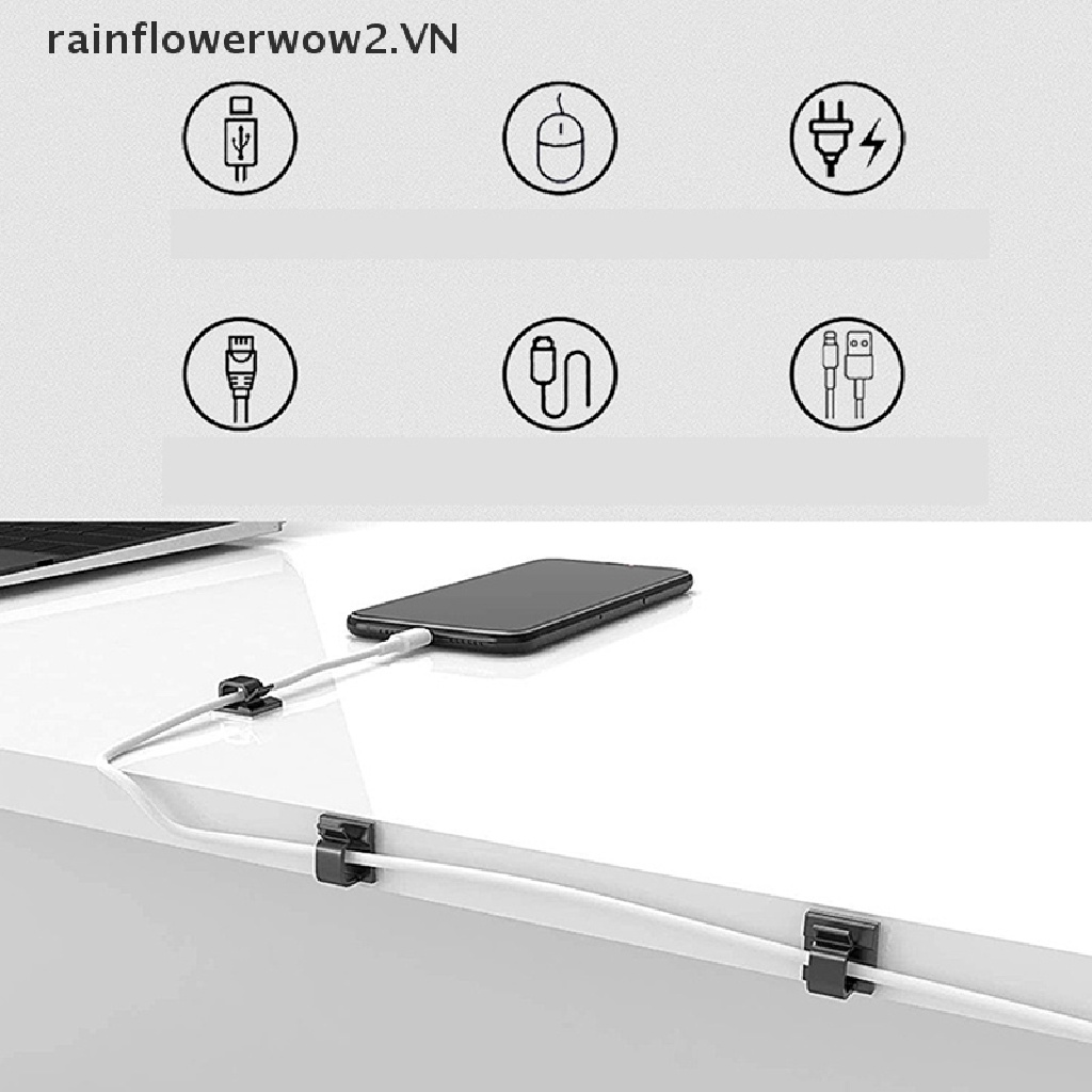 Bộ 10 Dụng Cụ Sắp Xếp Dây Cáp Mini Dễ Lắp Đặt