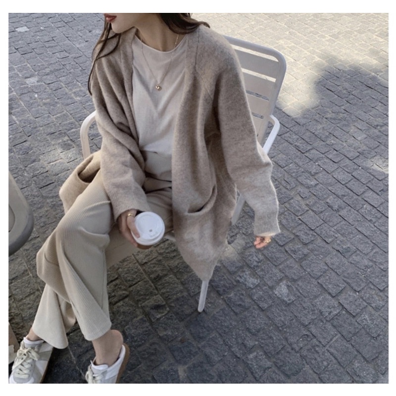 Áo khoác len cardigan mỏng cho mùa thu đông. | BigBuy360 - bigbuy360.vn