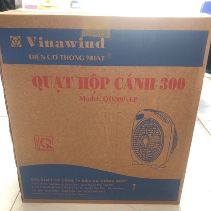 Quạt tản - Quạt hộp Vinawind Điện Cơ Thống Nhất QH-300LP/QH-350LP