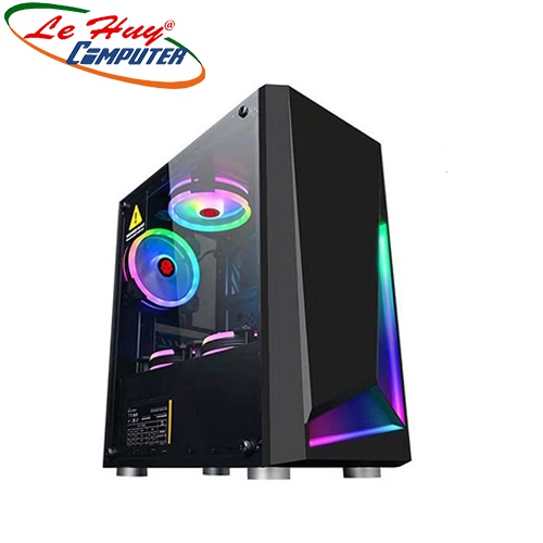 [Mã 99ELHA giảm 7% đơn 300K] Vỏ máy tính SP LB mặt nạ Led (Kèm 2 Fan RGB)