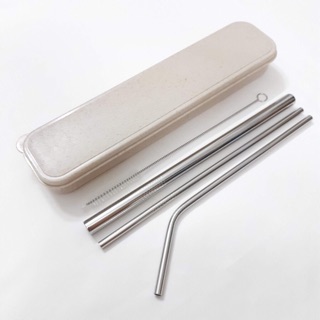 Set ống hút inox kèm hộp (3 ống+1 cọ+1 hộp)