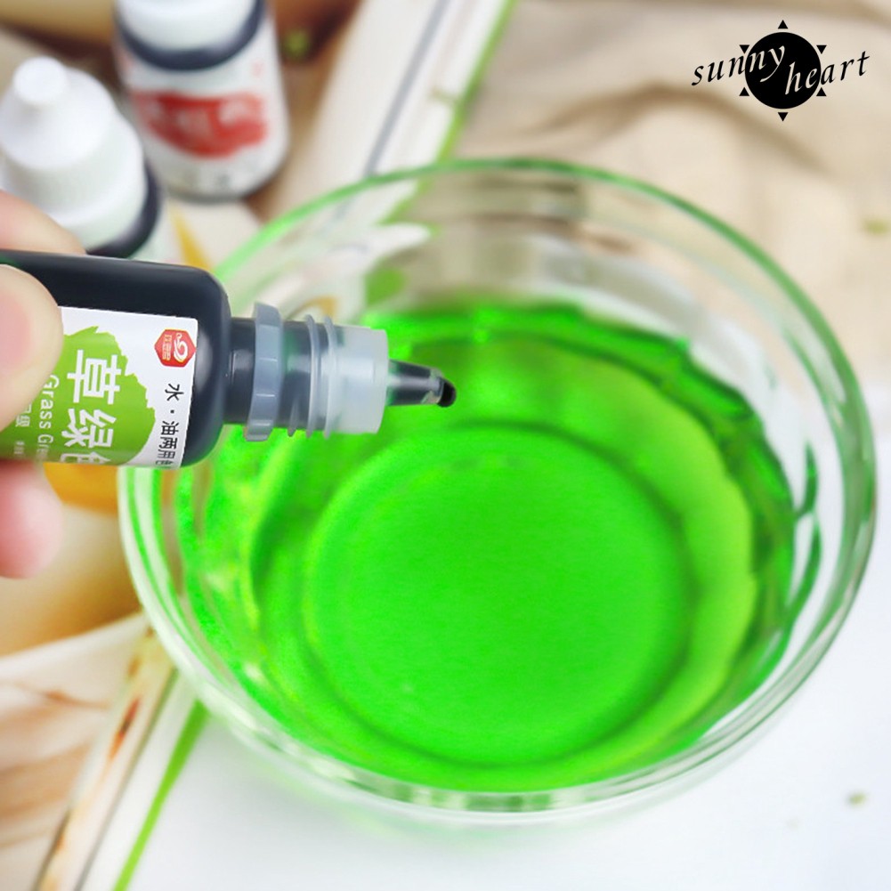 (Hàng Mới Về) Lọ Mực 10ml 12 Màu Tùy Chọn Dùng Để Trang Trí Bánh / Kẹo