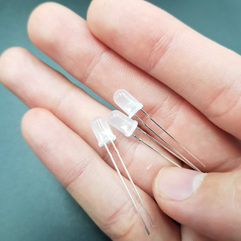 [10 Chiếc] Led 5MM Đỏ Đục