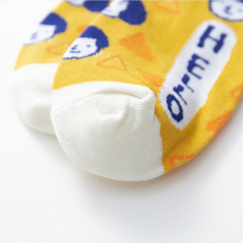Vớ Cotton Họa Tiết Hoạt Hình Vui Nhộn Cho Nam Và Nữ