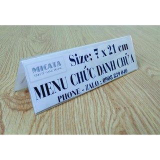 KỆ CHỨC DANH MICA 21X7CM ok