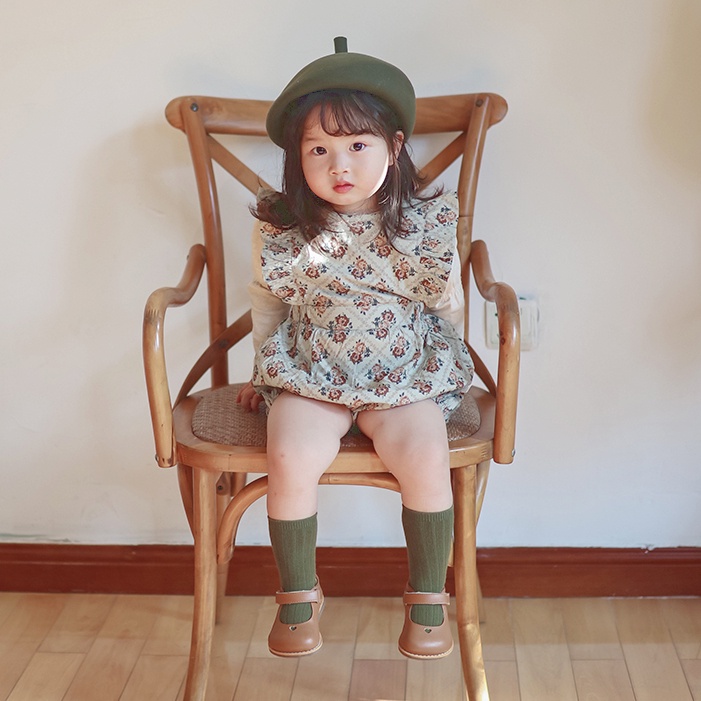 Áo Sơ Mi Tay Dài Phồng In Hoa Thời Trang Mùa Thu Cho Bé Gái