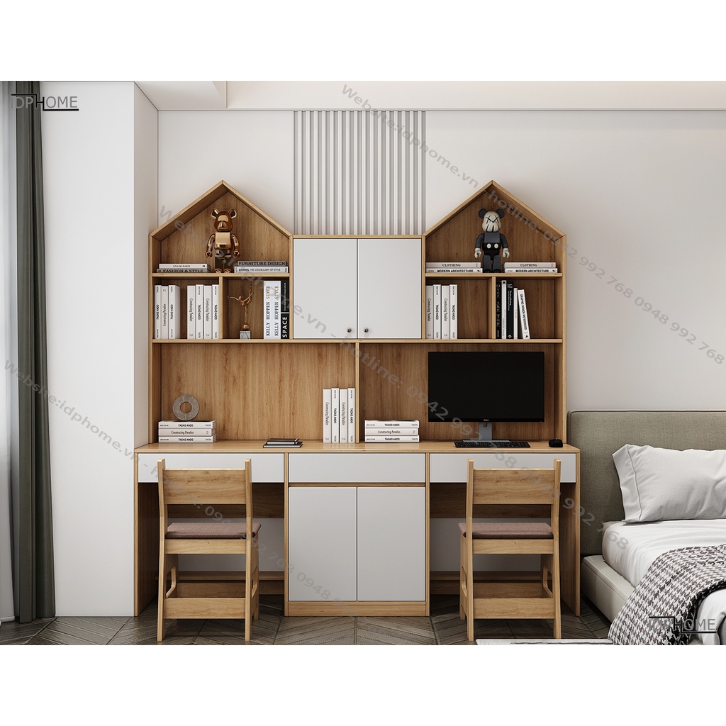 Bàn học đôi đẹp Bh6805