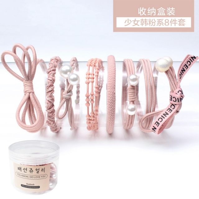 Set 12 dây buộc tóc như hình