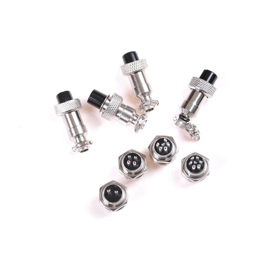 [Đơn tối thiểu 30k] Bộ đầu nối đực cái GX16, Đầu Cắm Đực &amp; Đầu Cắm Cái 2-6 pin.
