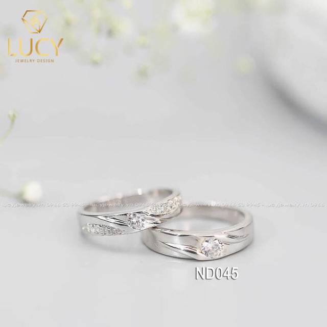 Nhẫn cặp bạc Lucy ND045