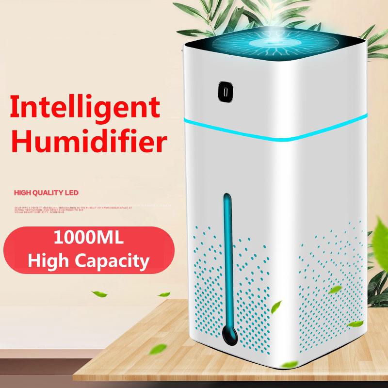 Ready Stock 1000ml Air Aroma Humidifier Ultrasoni Diffuser Purifier Atomizer Home Mist Maker