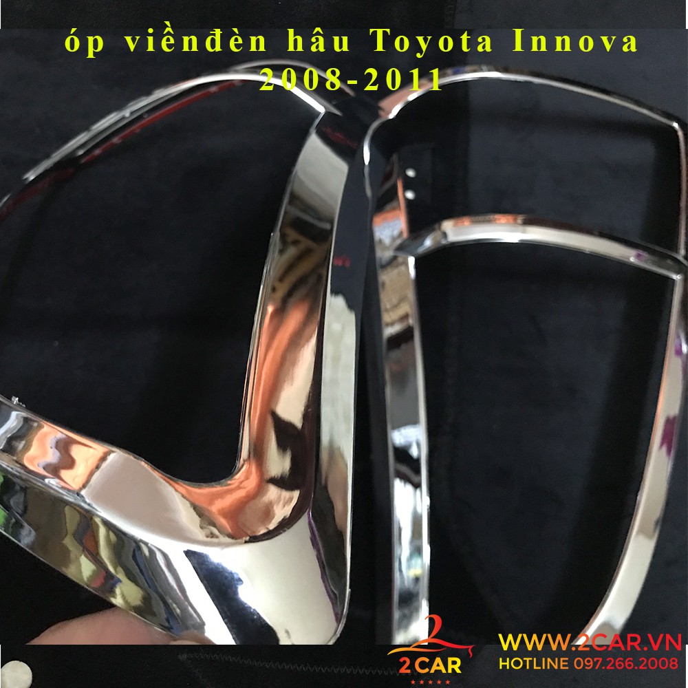 Ốp viền đèn pha, hậu Toyota Innova 2009-2011