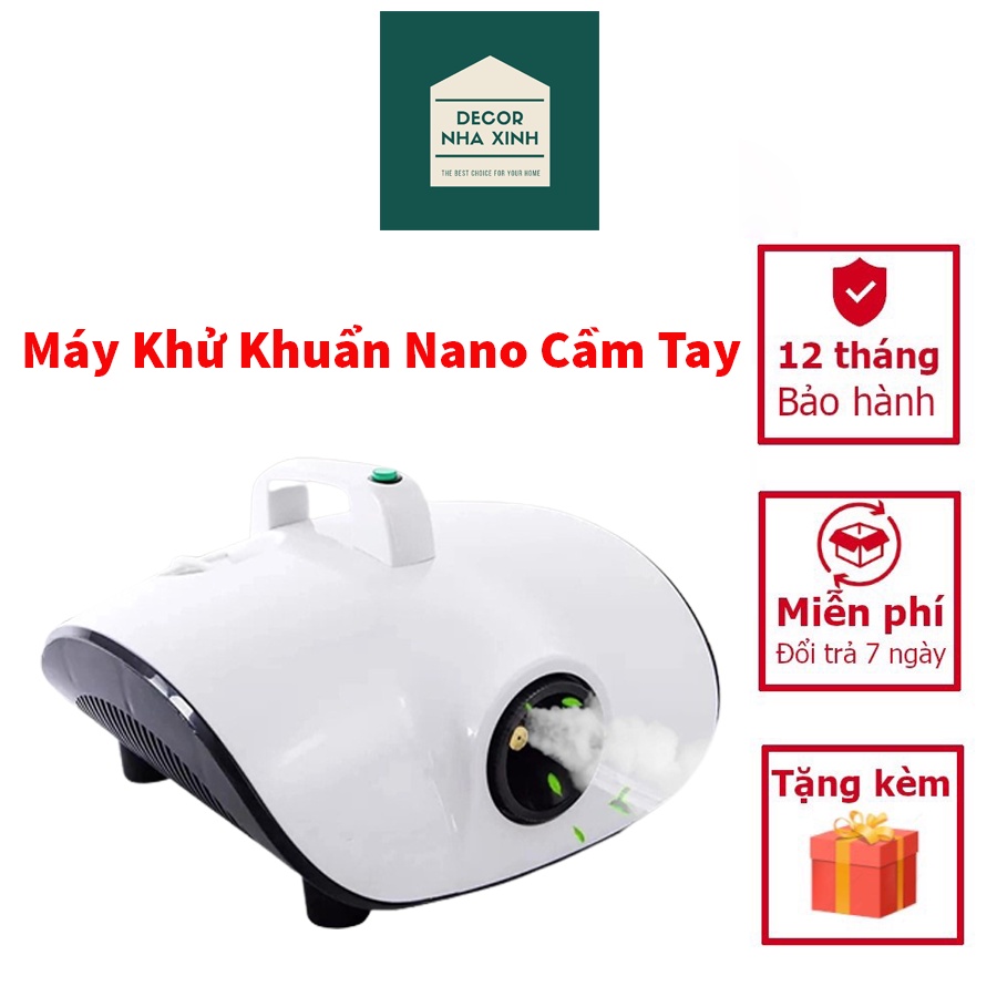 Máy khử khuẩn Nano cầm tay - Công nghệ Nano bạc phun sương diệt khuẩn, loại trừ nấm mốc cho ô tô, gia đình, văn phòng