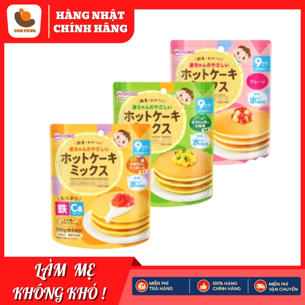 Bột Làm Bánh Rán / Bánh Pancake Wakodo Cho Bé Ăn Dặm
