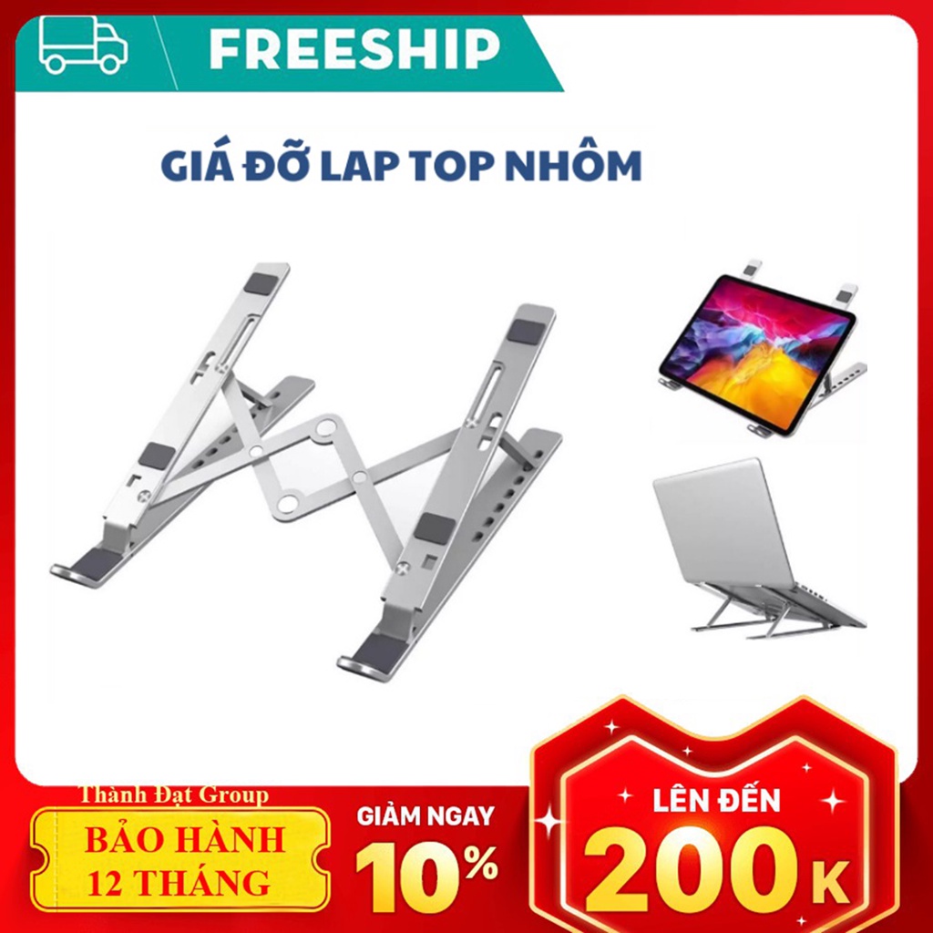 Giá Đỡ Máy Tính, Macbook, Laptop, Ipad Bằng Nhôm Nhỏ Gọn Tiện Lợi