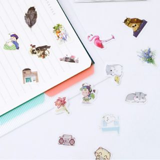 (Sale)Set 32 sticker dán washi trang trí