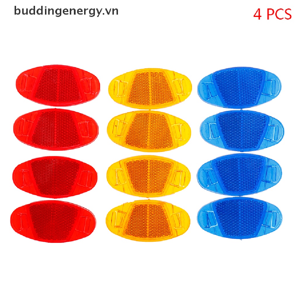 Set 4 Đèn Phản Quang Gắn Căm Xe Đạp 3 Màu