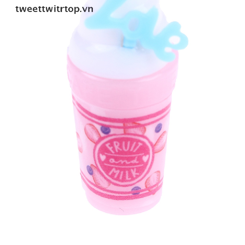 1 / 4 Ly Nước Ép Trái Cây Mini Tỉ Lệ 1 / 12 Trang Trí Nhà Búp Bê