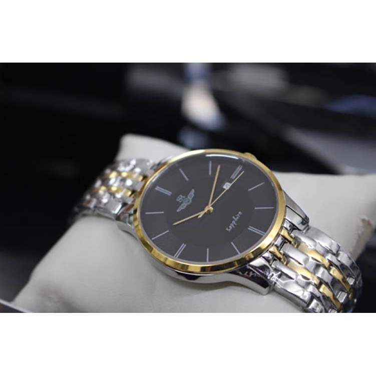 Đồng hồ đôi SRWATCH SG1073.1201TE - SL1073.1201TE Mặt Tròn kính Sapphire Thiết Kế Na